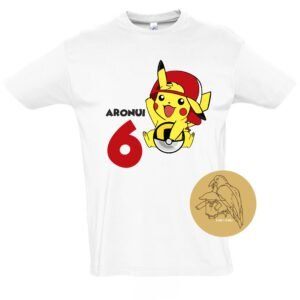 Gimtadienio marškinėliai vaikams Pikachu