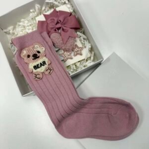 Plaukų segtukų ir kojinyčių rinkinys mergaitėms