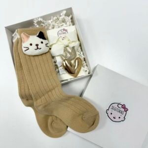 Plaukų segtukų ir kojinyčių rinkinys mergaitėms