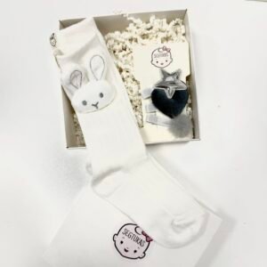 Plaukų segtukų ir kojinyčių rinkinys mergaitėms