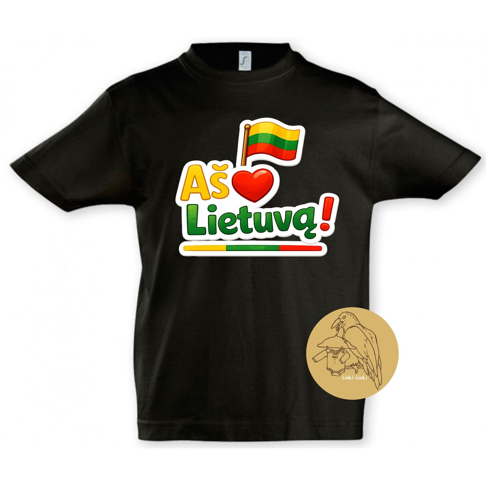 marškinėliai vaikams lietuvos tematika